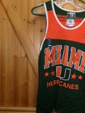 nwt MIAMI HURRICANES SMALL JERSEY CSG SMALL